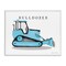 Stupell Industries Blue Bulldozer Construction Machine Framed Giclee Art